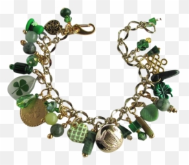 Download Hd Charm Bracelet With Good Luck Charms - Bracelet Lucky Charms Png,Lucky Charms Png