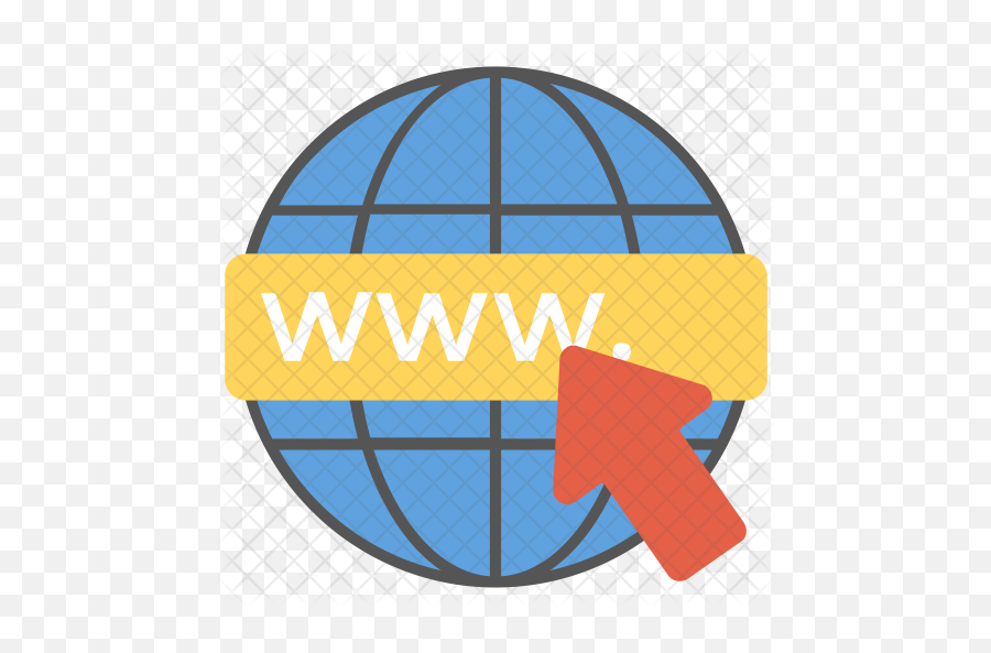 World Wide Web Icon Of Flat Style - Website World Wide Web Icon Png,World Wide Web Logo Png