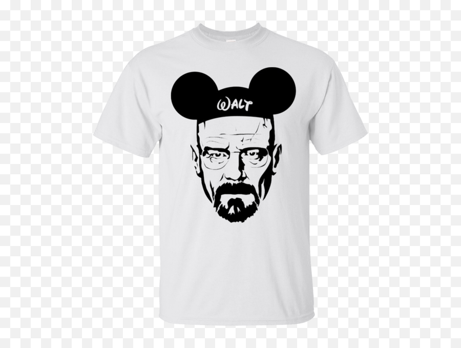 Walter White Heisenberg Breaking Bad Walt Disney Parody Tv Show T Shirt Xl Png