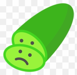 Cucumber Emoji Emoticon Sad Vegetable Food Free Icon Of - Sad png