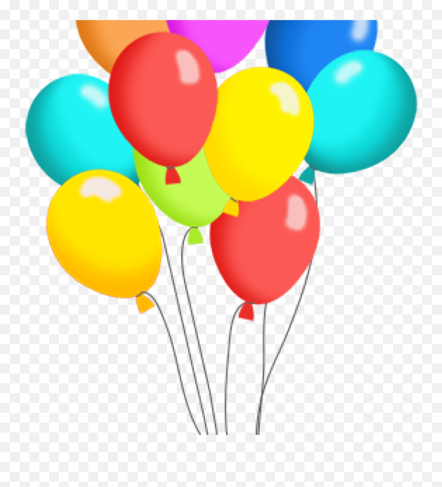 Happy Birthday Balloons Clipart - Balloons Happy Birthday Clipart Png,Birthday Balloons Transparent Background