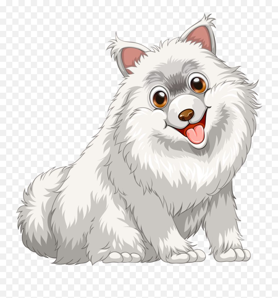 Pomeranian Dog Vector Transparent - Fluffy Dog Clip Art Png,Gabe The Dog Png