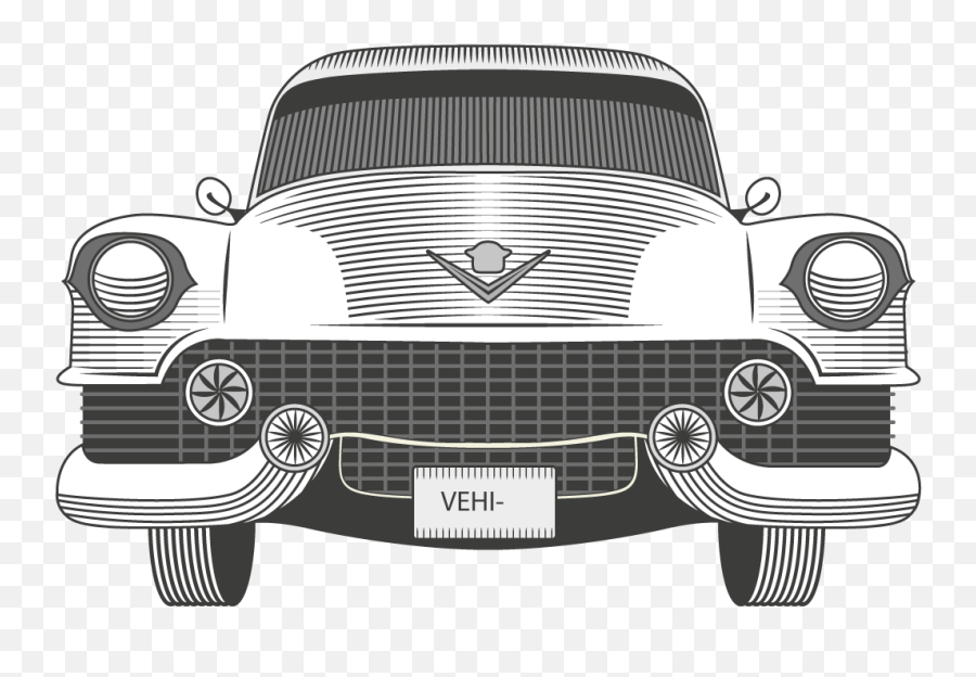Vintage Car Cadillac Download - Vector Classic Cars Png Vector Classic Car Silhouette,Cadillac Png