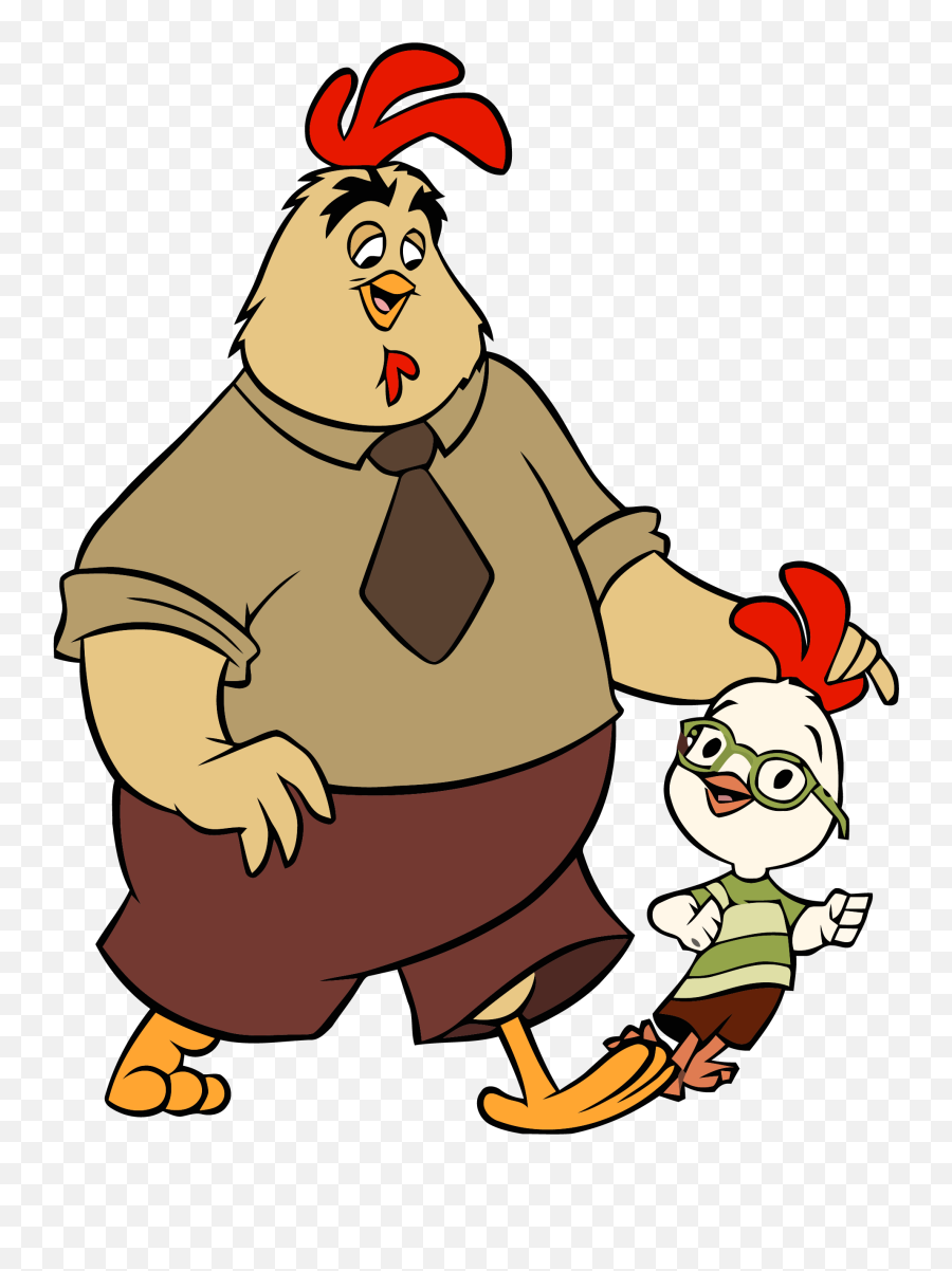 Chicken Little And Father Clipart Png U2013 Clipartlycom - Chicken Little And His Dad,Chicken Clipart Png