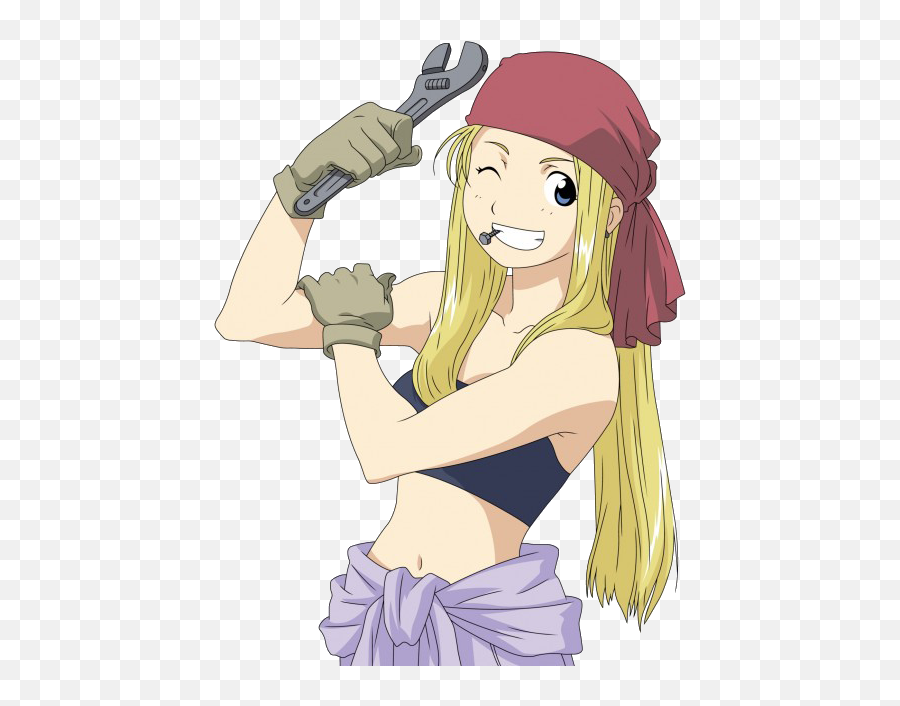 Wrench Wench - Tv Tropes Winry Rockbell Png,Anime Girls Transparent