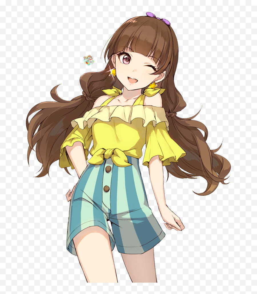 Download Hd Lemoa Lemons - Cute Anime Girl Render Cartoon Girl Anime Cute Png,Cute Anime Girl Transparent