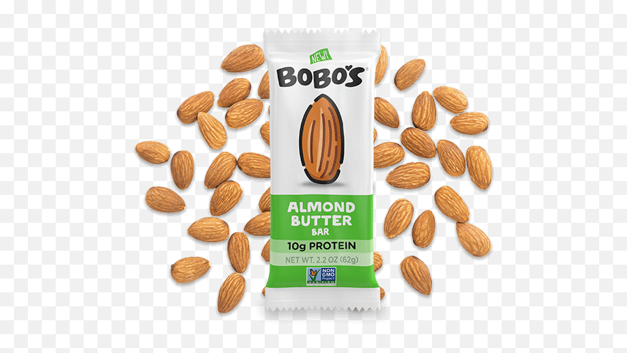 Almond Butter Protein Bar - 4 Bobo Bars Almond Butter Png,Almond Transparent