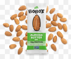 Almond Butter Protein Bar - 4 Bobo Bars Almond Butter Png,Almond Transparent