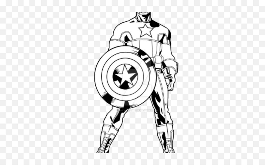 Captain Marvel Clipart Svg - Png Download Full Size Captain America Cartoon Sketch,Captain Png