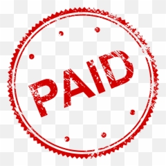 Paid Stamp Vector Transparent Svg - Background png