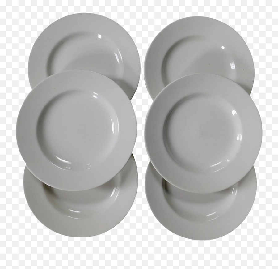Homer Laughlin White Plates - Set Of 6 Plate Png,White Plate Png