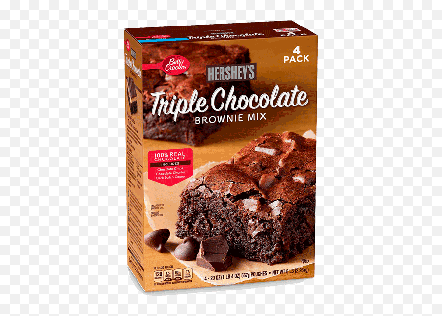 Triple Chocolate Brownie Mix - Brownie Betty Crocker Mix Png,Betty Crocker Logo