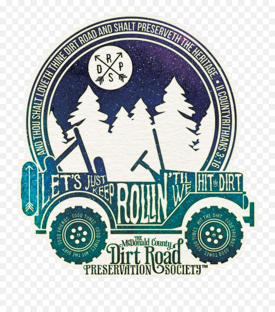 Dirt Road Preservation Society Decal - Jeep Decals Svg Png,Dirt Road Png