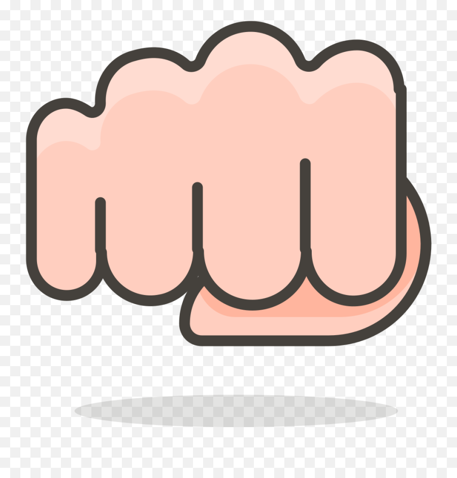 File382 - Oncomingfist2svg Wikimedia Commons Puño Vector Png,Fist Emoji Png
