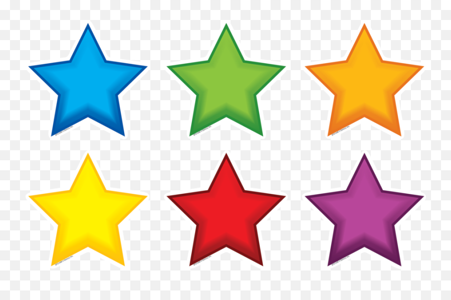 Mini Accents Image - Colorful Stars Png,3 Stars Png