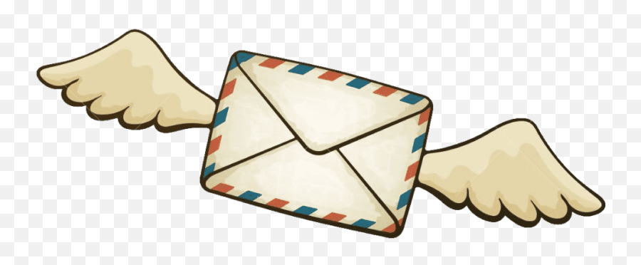 Cartoon Flying Envelope Png Clipart - Flying Envelope Clipart Png,Envelope Png