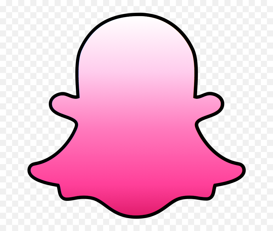 Snapchat Snap Pink Logo Sticker - Hot Pink Snapchat Logo Png,Snapchat Logo Black