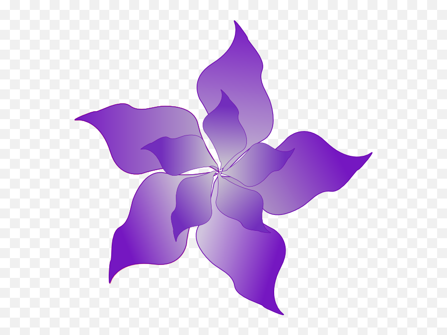 Purple Flower Clip Art - Vector Clip Art Online Purple Spring Flowers Clip Art Png,Purple Flowers Png