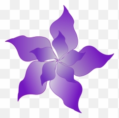 Purple Flower Clip Art - Vector Clip Art Online Purple Spring Flowers Clip Art Png,Purple Flowers Png
