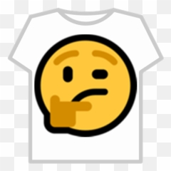 Emoji Thinking Face - Roblox Dino Shirt png