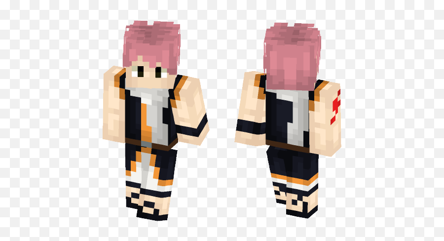 Download Fairytail Natsu Dragneel Minecraft Skin For Free - Natsu Dragneel Skin Minecraft Png,Natsu Transparent