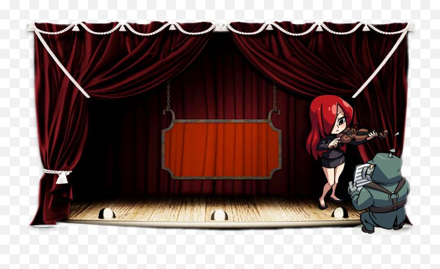 Theater Curtains Png - Music Stage 1411051 Vippng Curtain Style,Theater Curtains Png