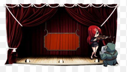 Theater Curtains Png - Music Stage 1411051 Vippng Curtain Style