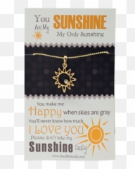 You Are My Sunshine Necklace - Dot Png,Sun Shine Png