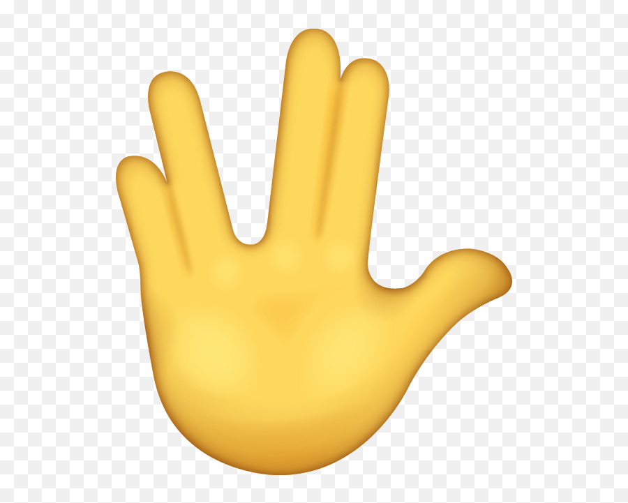 Vulcan Salute Emoji Free Download Ios Emojis Island - Vulcan Salute Emoji Png,Star Emoji Transparent