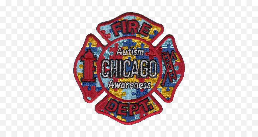 Chicago Fire Department Maltese Patch - Fire Department Autism Shirts Png,Chicago Fire Department Logo