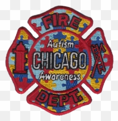 Chicago Fire Department Maltese Patch - Fire Department Autism Shirts Png,Chicago Fire Department Logo