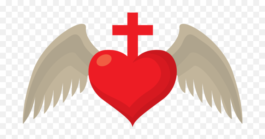 Free Sacred Heart Wing 1187671 Png With - Religion,Heart With Wings Icon