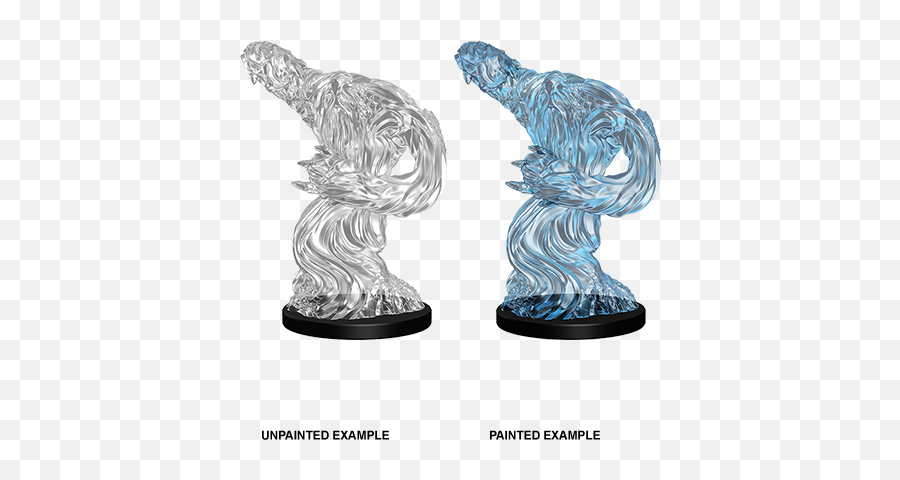 Wizkids Unpainted Minis Medium Water Elemental - Miniatures Pathfinder Battles Deep Cuts Unpainted Miniatures Medium Fire Elemental Png,Icon Of The Realms Minatures Singles