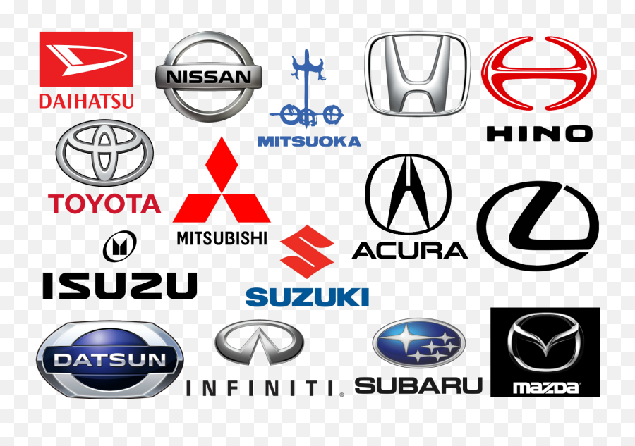 Japanese Car Brands Companies And - Car Brands In Singapore Png,Car Logo List