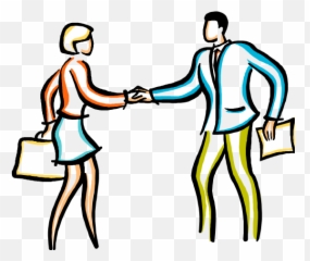 Shake Hand With Two Persons - ClipArt Best Cartoon People Shaking Hands Clipart png