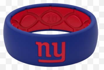New York Giants Silicone Wedding Ring Lifetime Warranty - Solid png