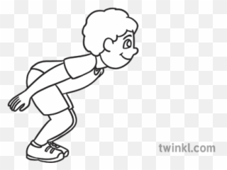 Long Jump Prepare To Person Child Boy Family Pe Fitness - Blackberry Fruit And White png