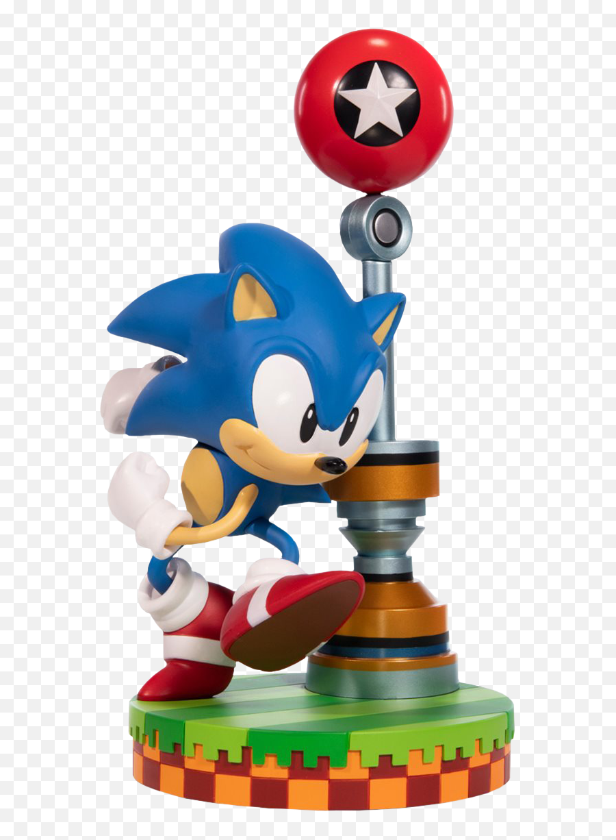Sonic The Hedgehog - Sonic 11u201d Pvc Statue By First 4 Figures First 4 Figures Sonic Png,Sonic The Hedgehog Transparent