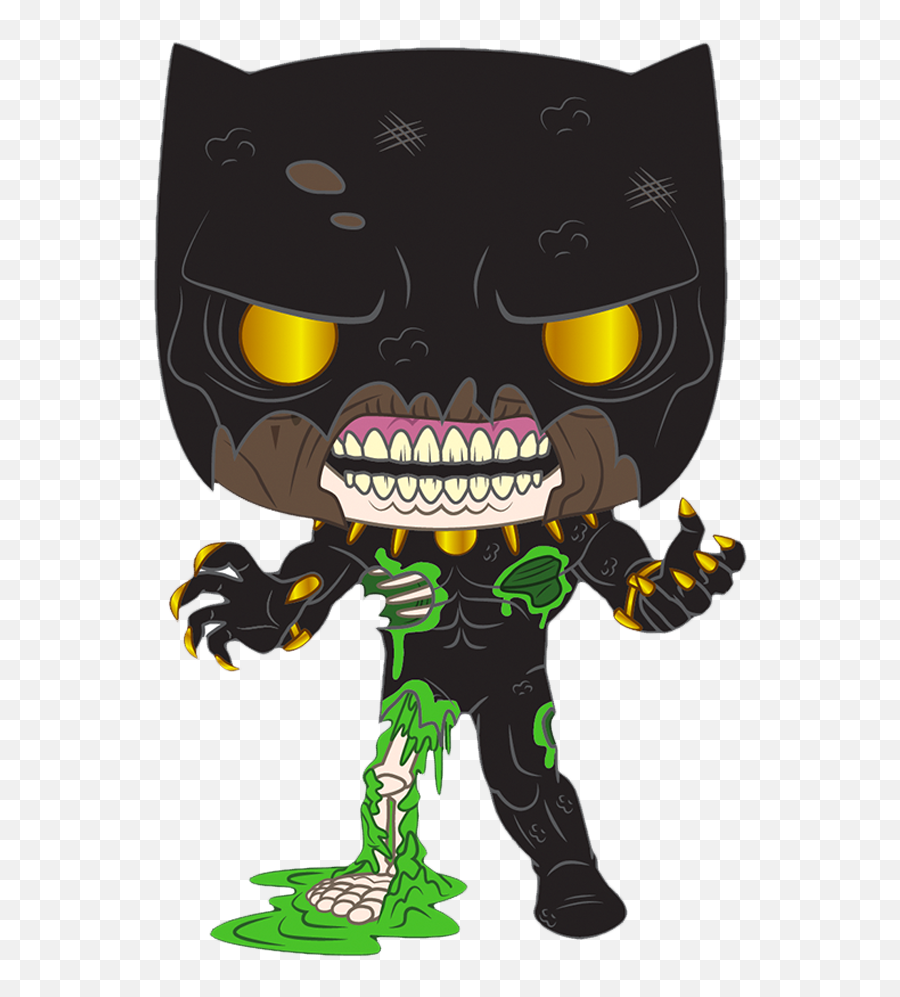 Funko Pop Marvel Zombies - Black Panther Zombie Funko Pop Marvel Zombies Venom Png,Black Panther Transparent