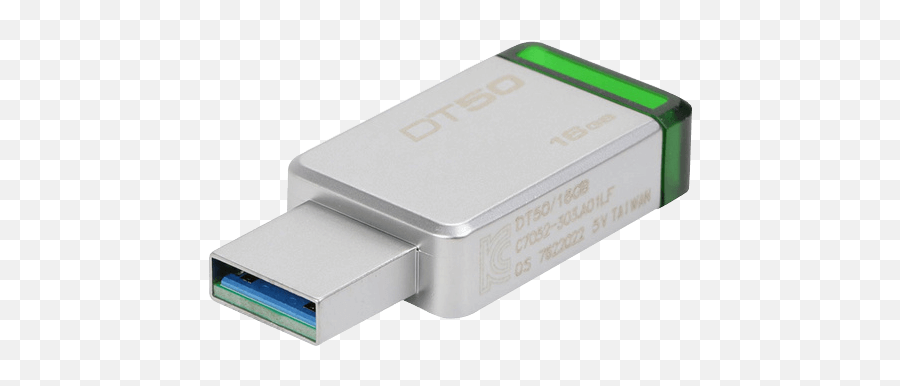 Memoria Usb 16gb 30 Data Traveler 50 Metal Color Verde - Pen Drive Kingston 16gb Png,Kingston Data Traveler Icon