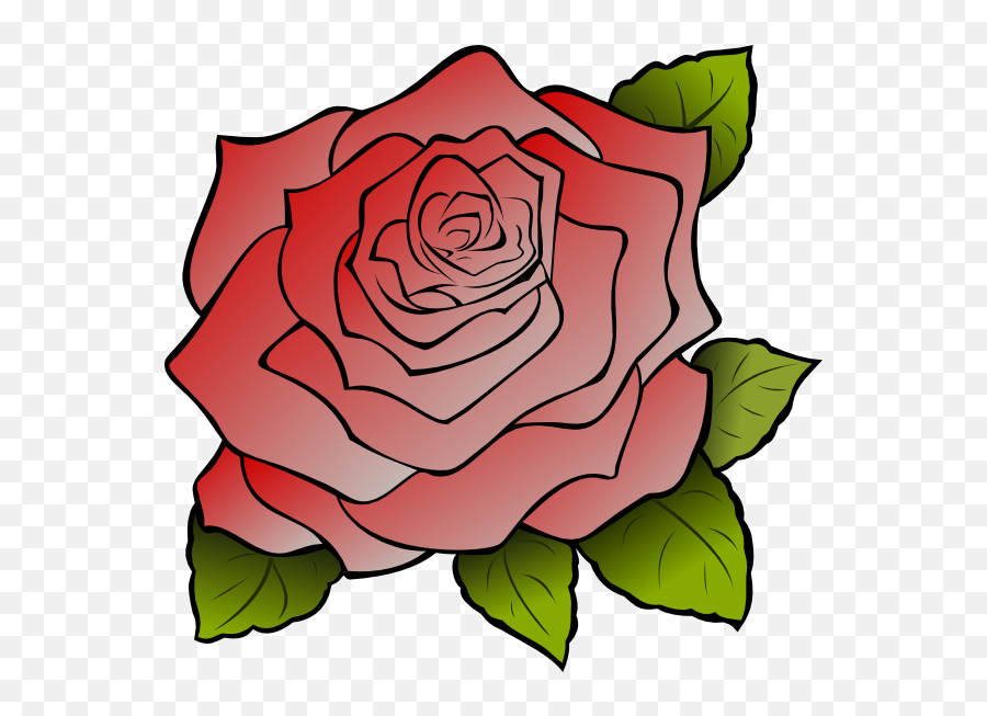 Red Rose Clip Art - Rose Png Download Full Size Clipart Rose Png Cartoon,Cartoon Rose Png