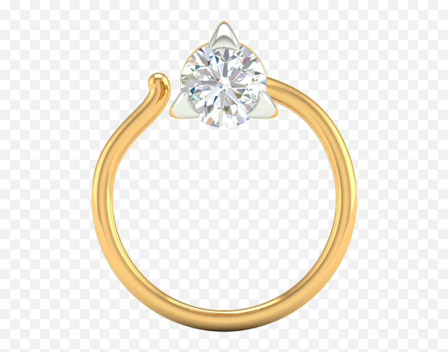 Buy Diamond Nose Pins Online Kisna Jewellery - Engagement Ring Png,Nose Ring Png
