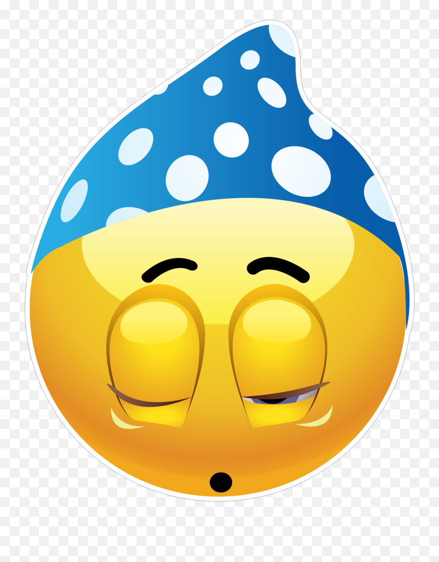 Sleeping Emoji Decal - Bedtime Good Night Emoji Png,Sleepy Emoji Png