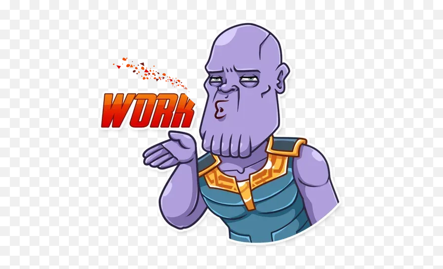 Thanos Whatsapp Stickers - Stickers Cloud Cartoon Png,Thanos Head  Transparent - free transparent png images 