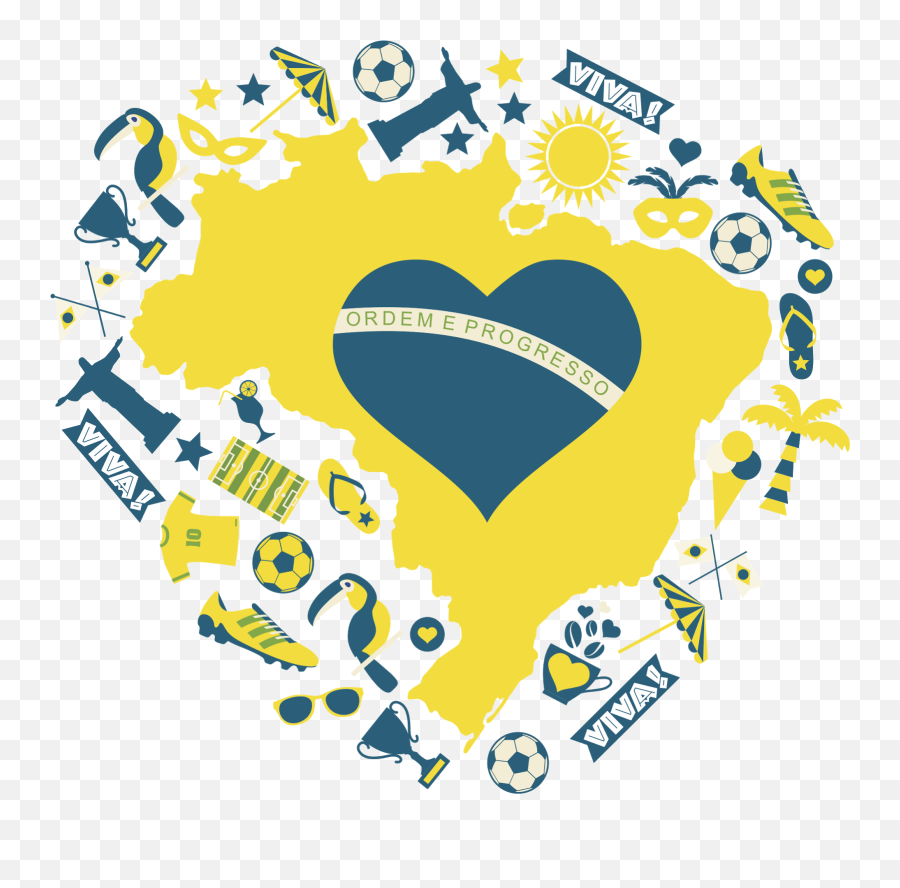 Brasil Png - Heart,Brazil Png