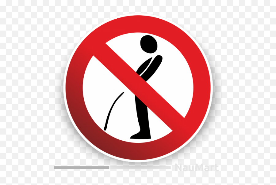 No Peeing Do Not Urinate Here Prohibition Warning Sign Sticker Decal - Do Not Urinate Sign Png,Pee Png