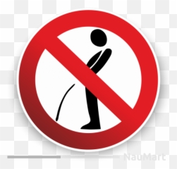 No Peeing Do Not Urinate Here Prohibition Warning Sign Sticker Decal - Do Not Urinate Sign Png,Pee Png