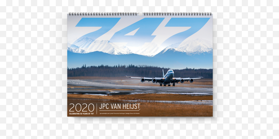 Boeing 747 Calendar 2020 Jpc Van Heijst - Jpcvan Heijst 747 Png,Boeing Png