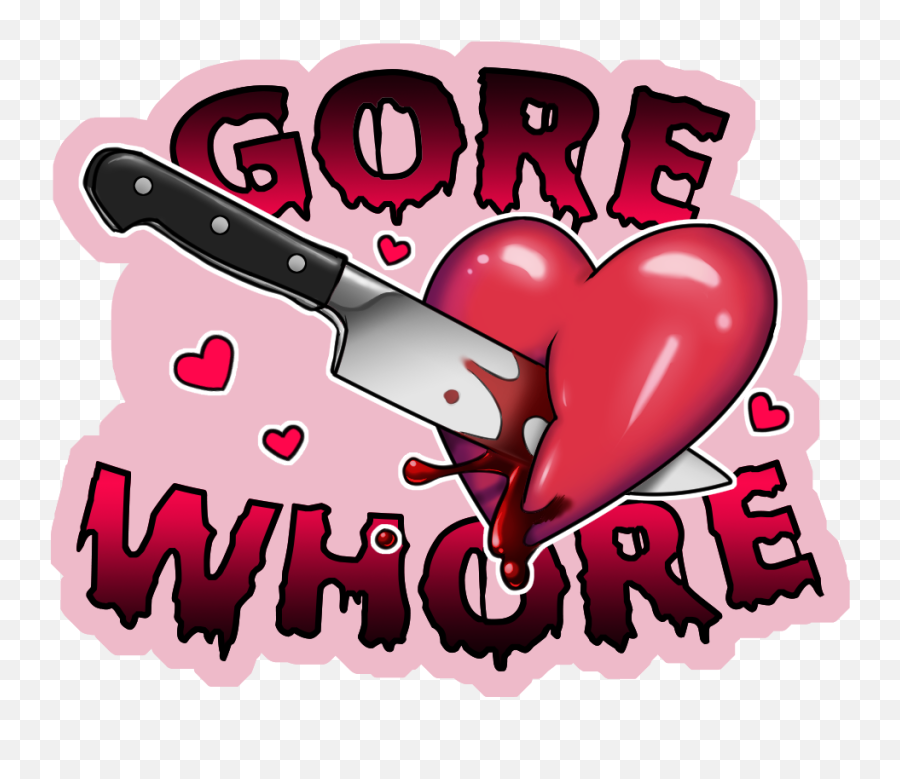 Gore Whore Sticker Sold By Cricketbat - Heart Png,Gore Png