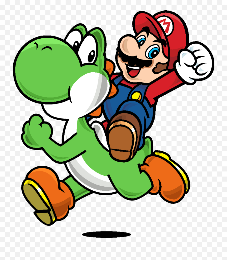 Mario Clipart Drawing Transparent Free For - Mario On Yoshi Drawing Png,Mario Face Png